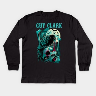 GUY CLARK BAND MERCHANDISE Kids Long Sleeve T-Shirt